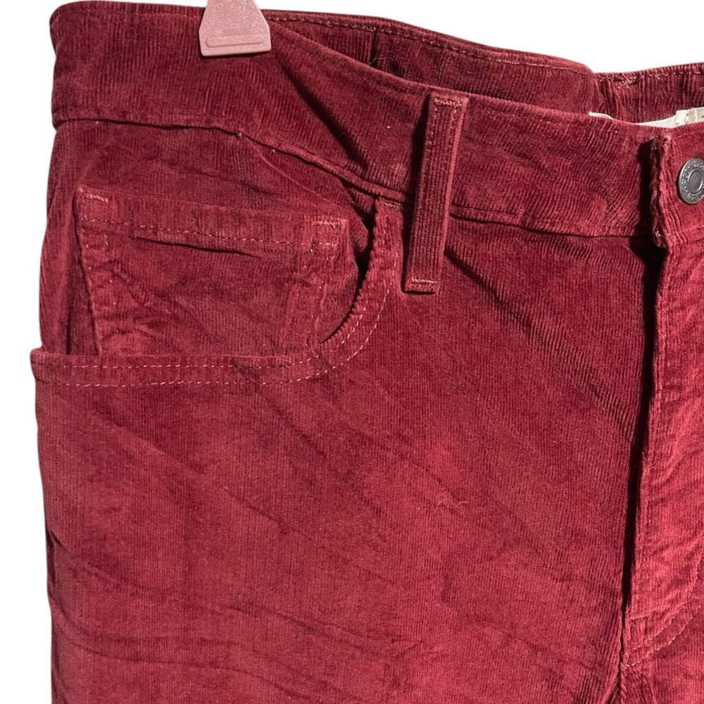 Levi's Women's 725 High Rise Bootcut Corduroy Bootcut Jeans Wine Sz 33 - Picture 6 of 15
